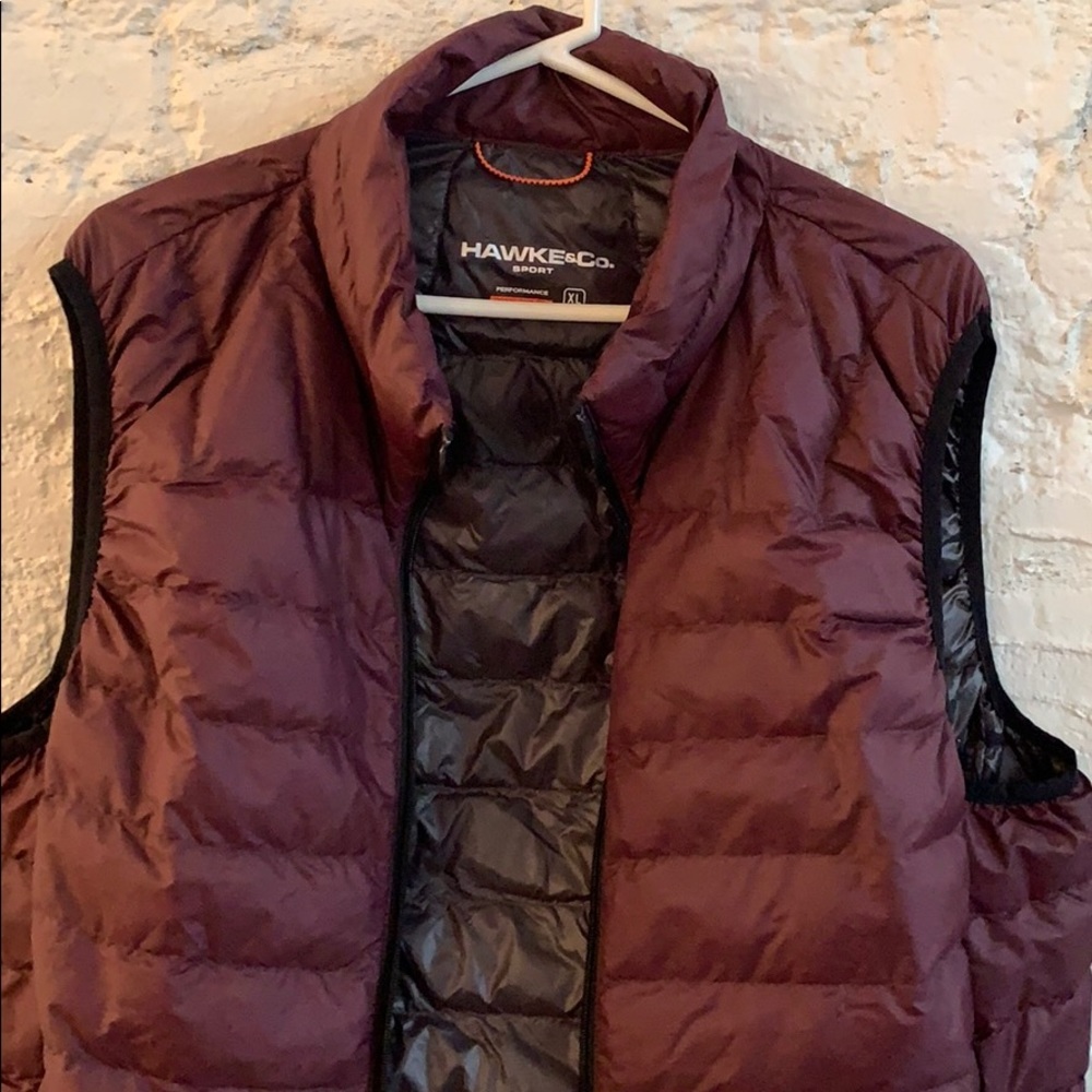 NWOT Hawke and Co. Maroon Winter Vest XL